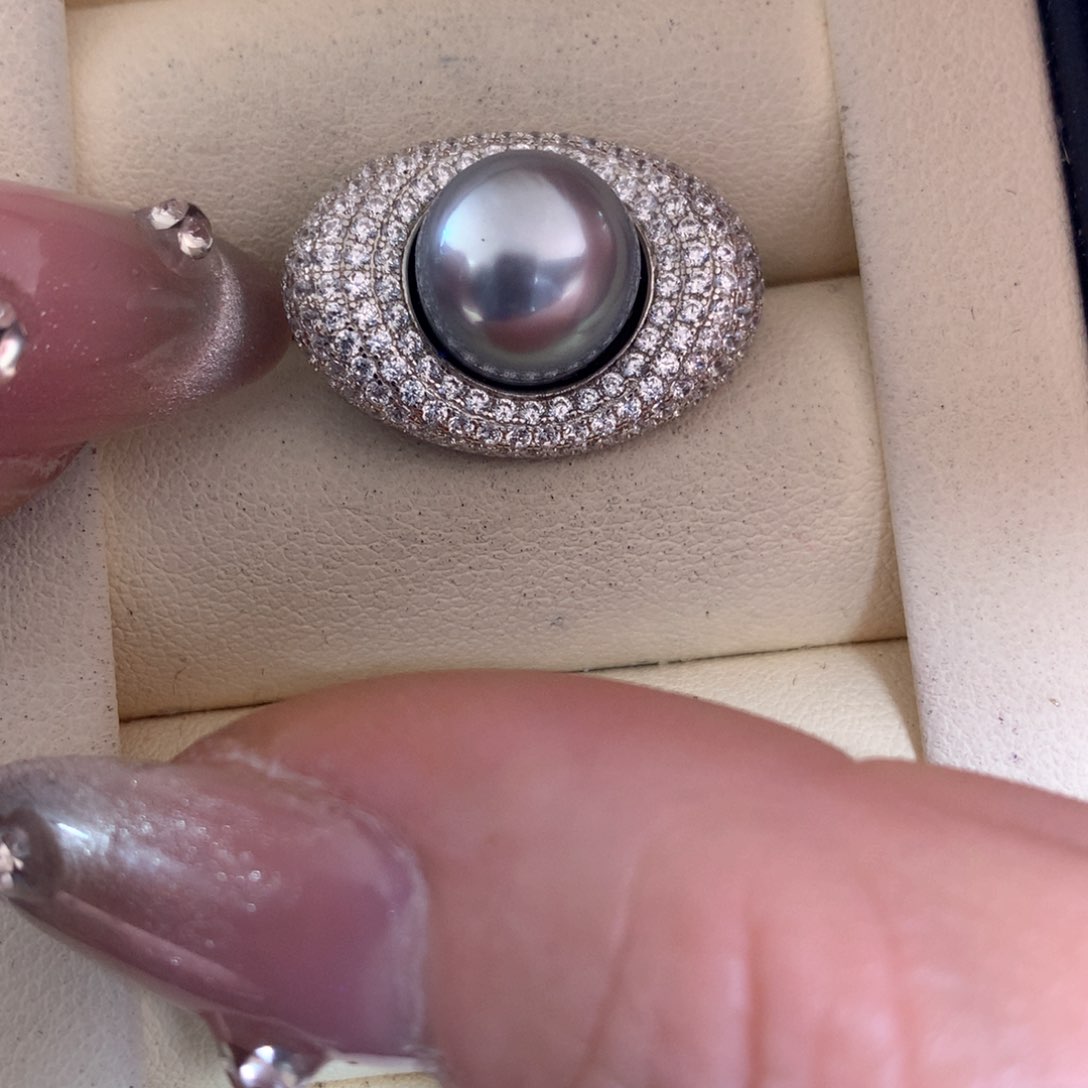 海水珍珠颈饰银S925镶嵌