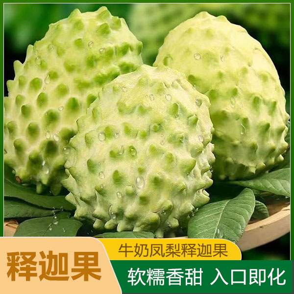 牛奶凤梨释迦果新鲜现摘大果当季水果大目番荔枝佛头果