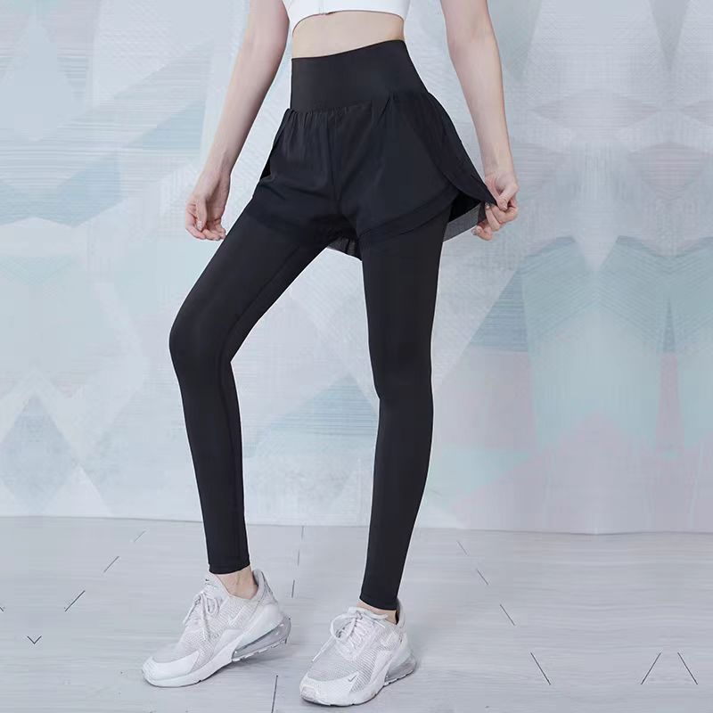 98号假两件运动裤女高腰提臀紧身显瘦外穿防走光速干透气CK-2570