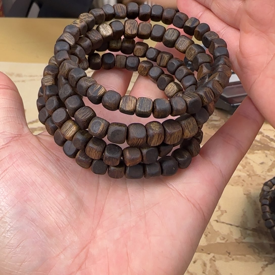 沉香手串紫棋方珠多样性发货1条07