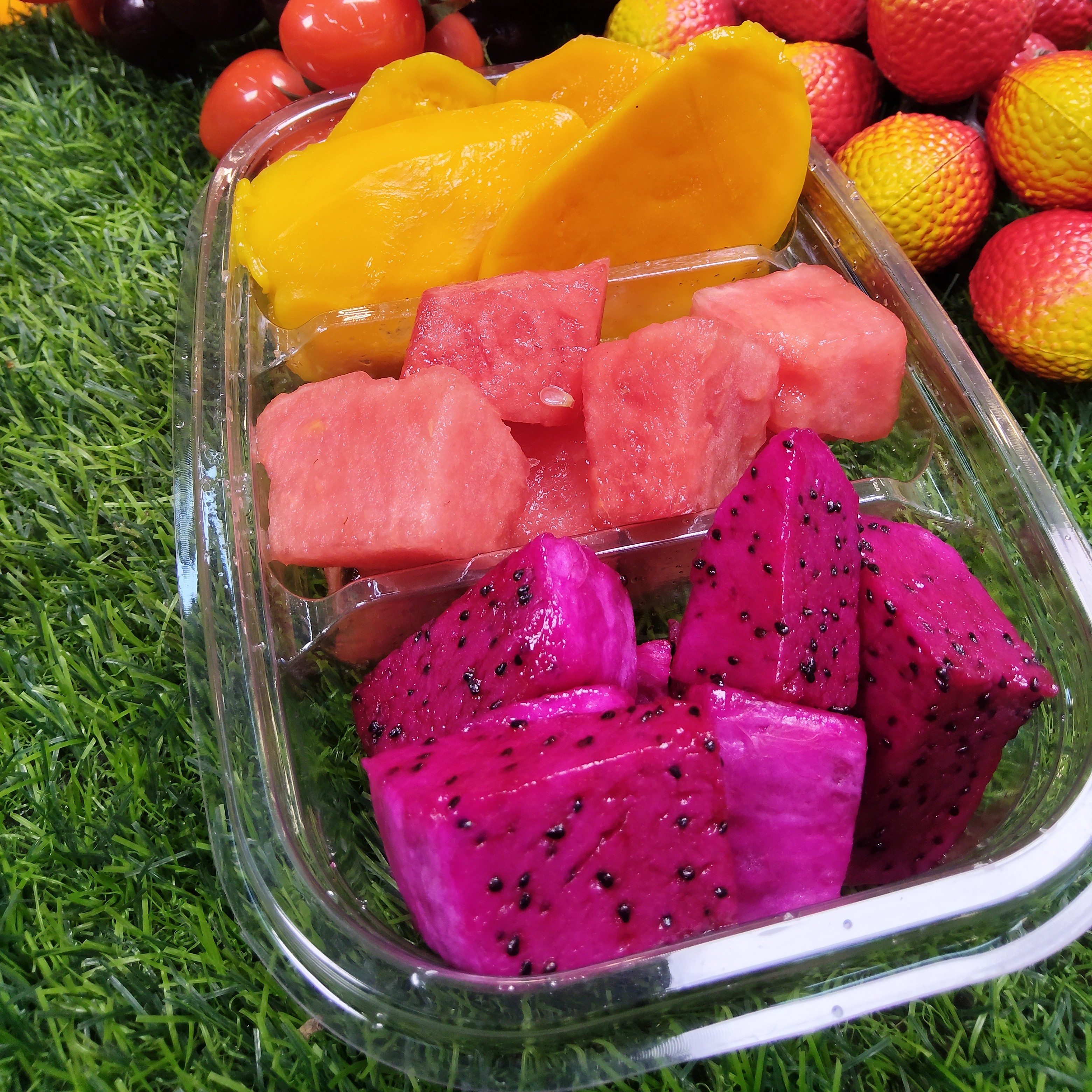 果切鲜果切【超值大礼包】芒果+红心火龙果+西瓜.600g