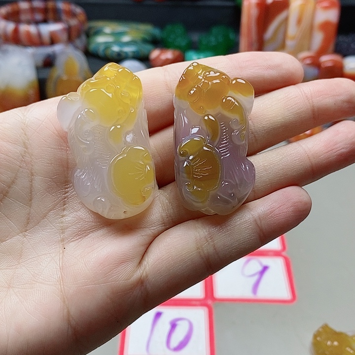 未镶嵌吊坠(不含链)玛瑙/玉髓雪****坊