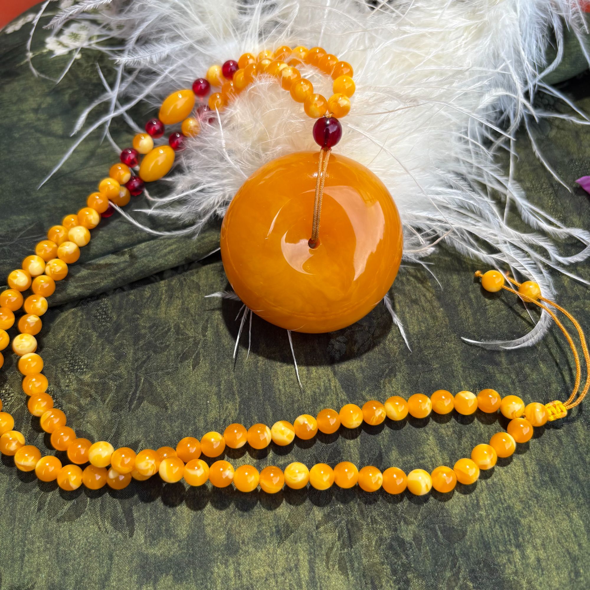 【正品保障】珠珠链款大平安扣吊坠项链     DP9902