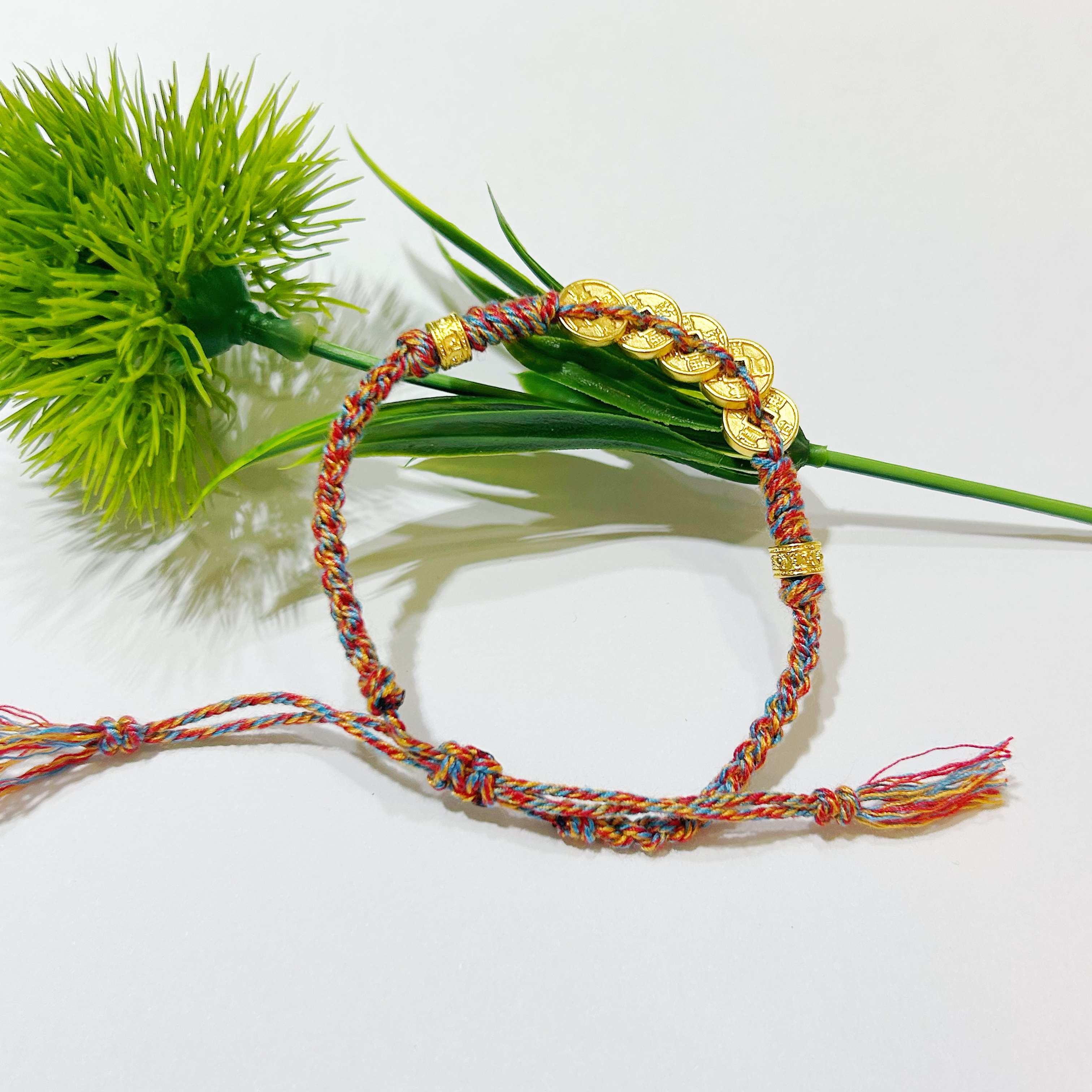 【富远黄金】足金五帝钱手编FYSDTYKSL01