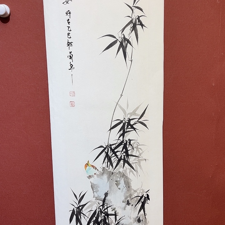 国画听兰老师花鸟