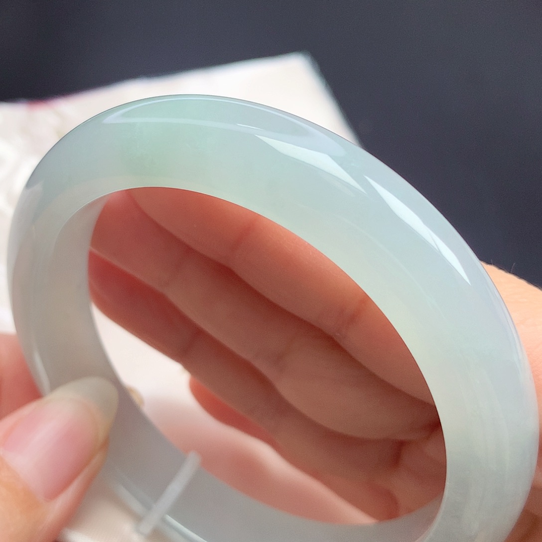 翡翠未镶嵌手镯59.4圈口