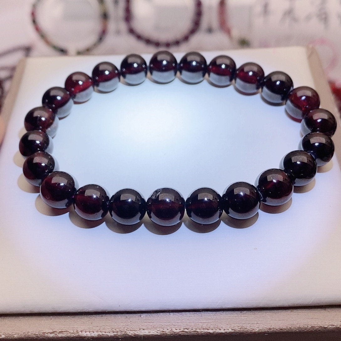 【闪购商品】石榴石手链未镶嵌8.5