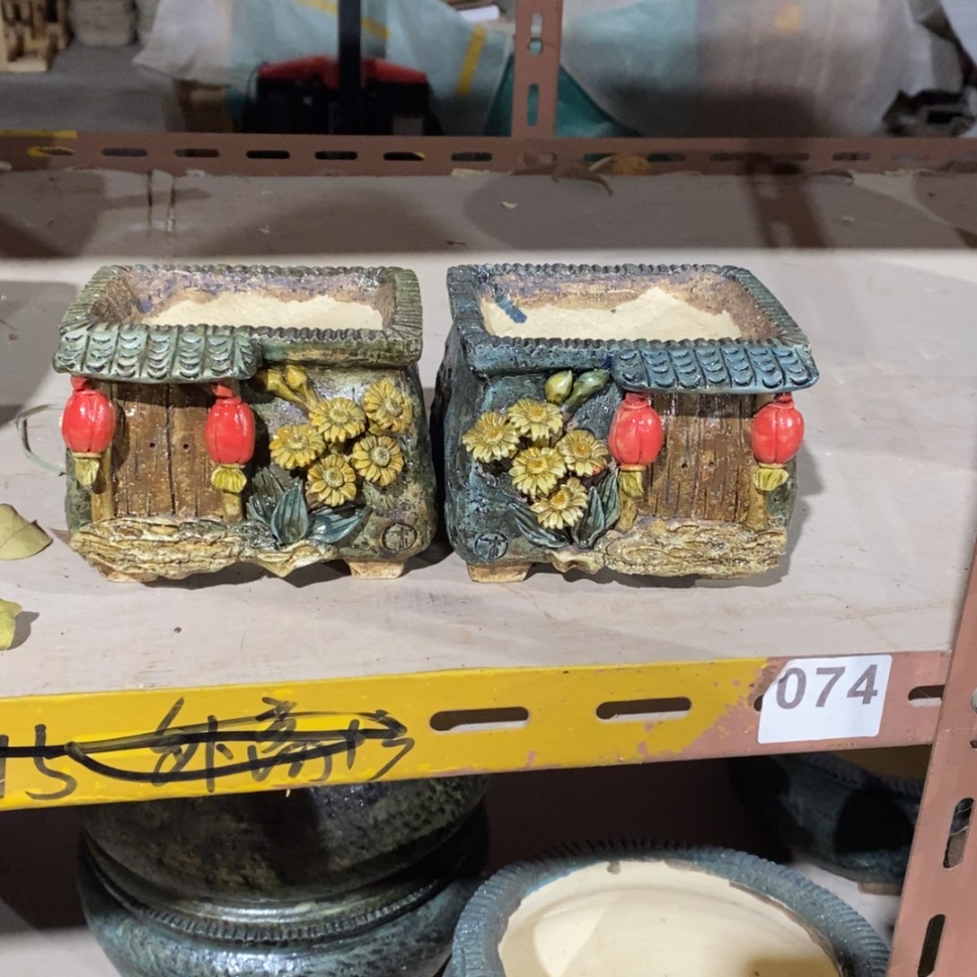 红陶青藤花器多肉花盆