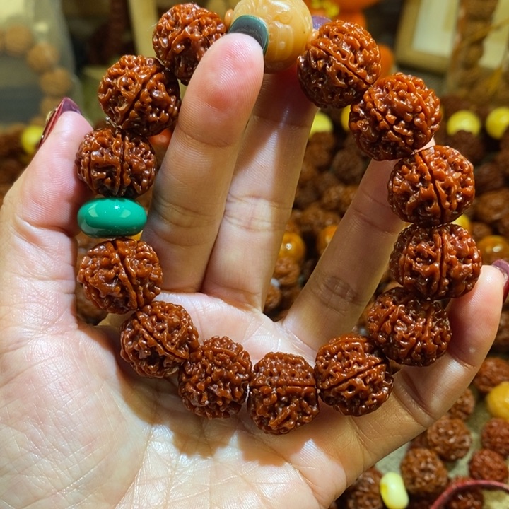 金刚菩提手串206双面玉化