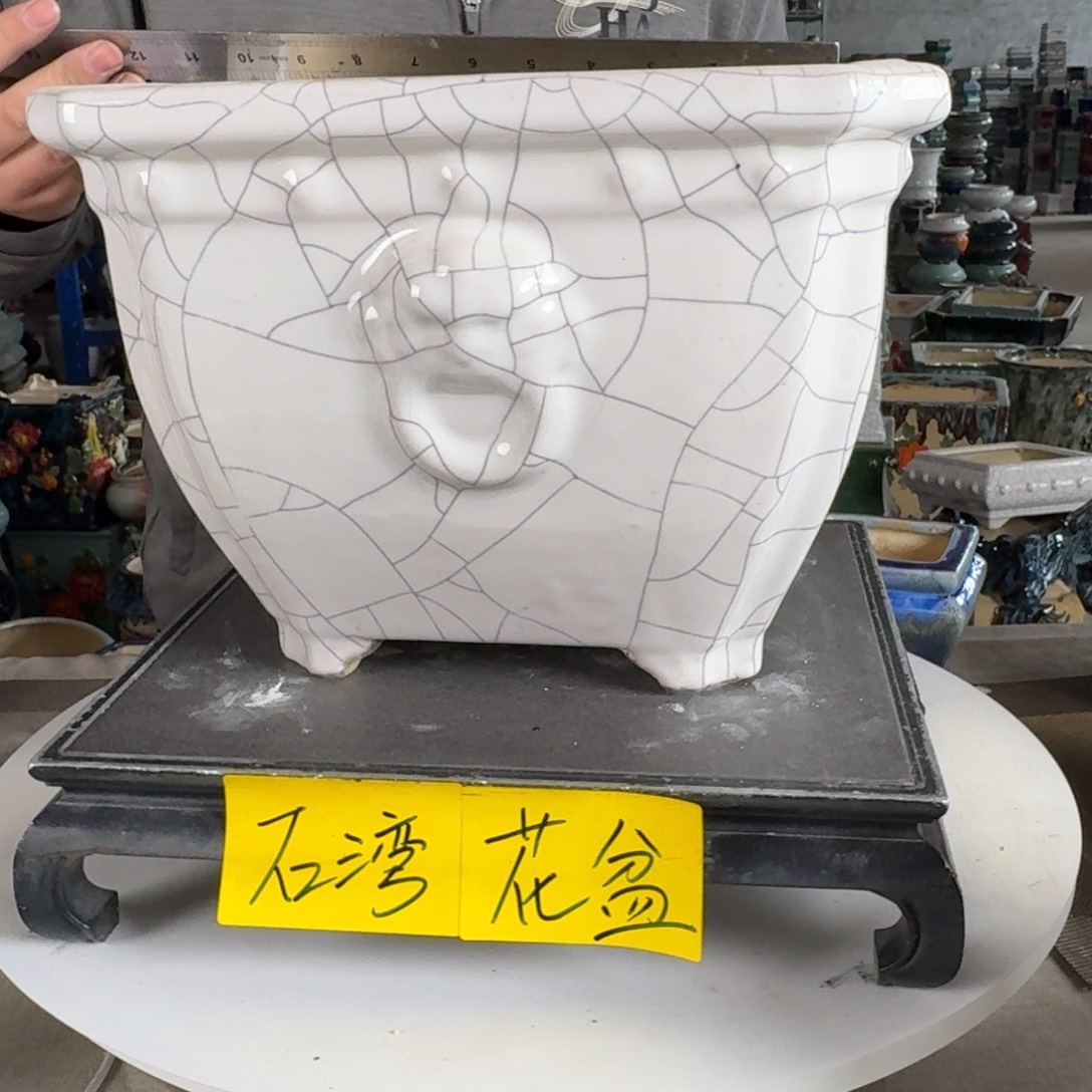 。一风堂石湾花盆 轻微收缩 内24*19