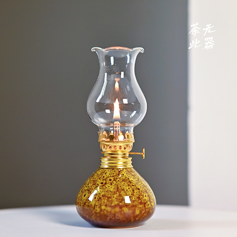 窑变茶室氛围灯供灯陶瓷香薰灯兼具酥油灯功能实用美观