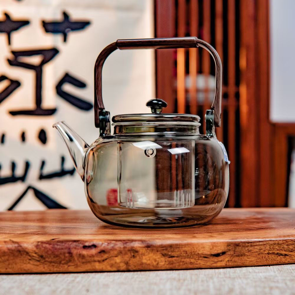 新款璃尚高硼硅玻璃中式风提梁壶煮茶壶泡茶壶