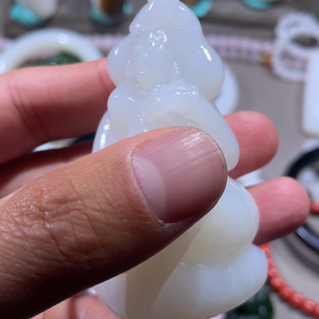 和田玉未镶嵌挂件