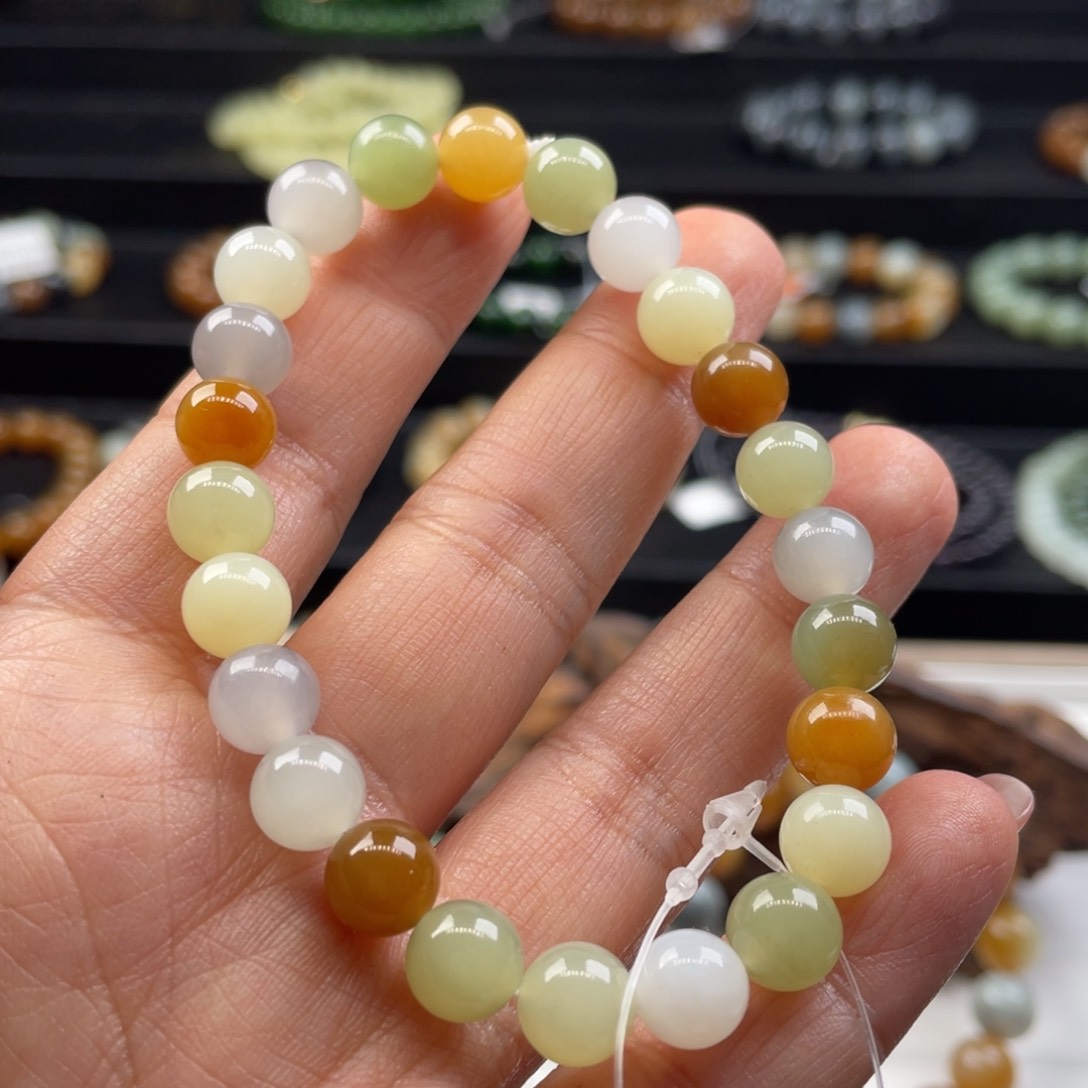 和田玉手串未镶嵌