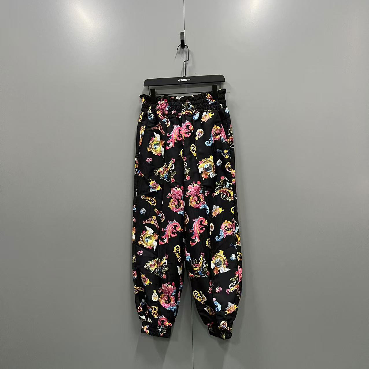 24101 VERSACE 范思哲 花卉长裤 2*44码/全新/4000/bc000826