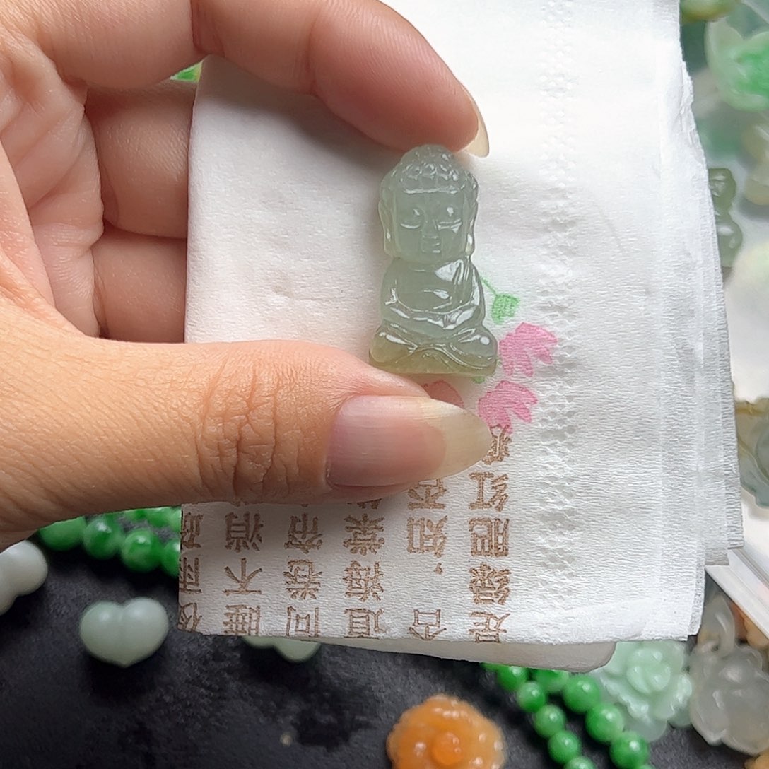 雨***情未镶嵌定制翡翠翡翠