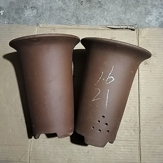 紫砂小号兰花紫泥两个