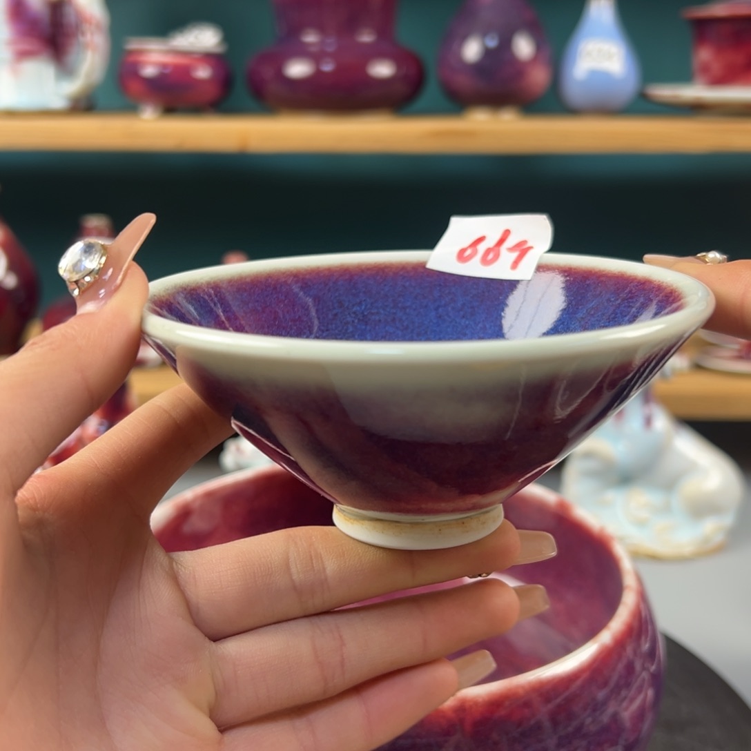 瓷片微瑕 主人杯纯手工