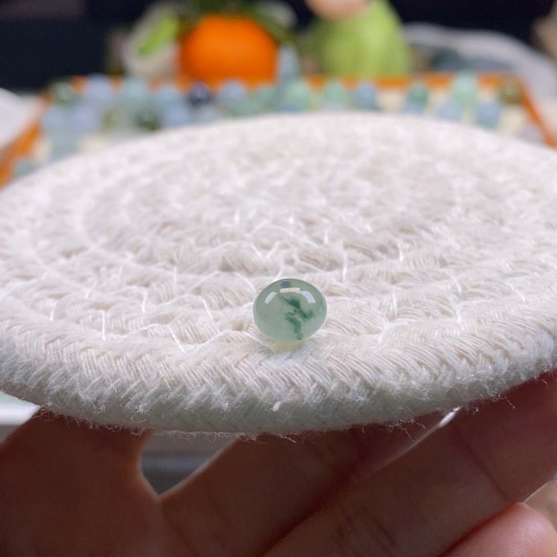 翡翠散珠天然翡翠冰飘花8,1×6.4