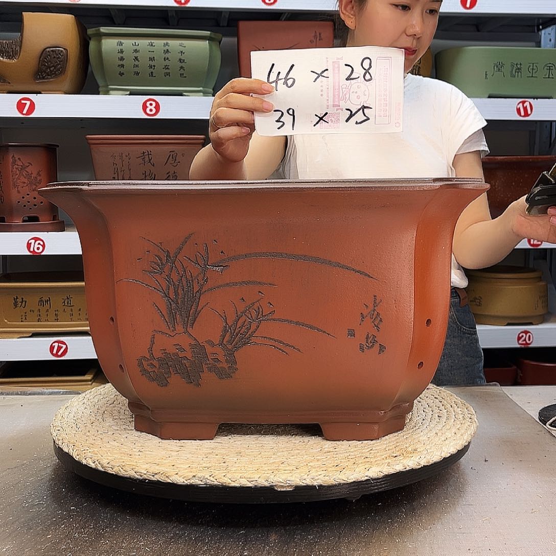 紫砂花盆紫砂花盆