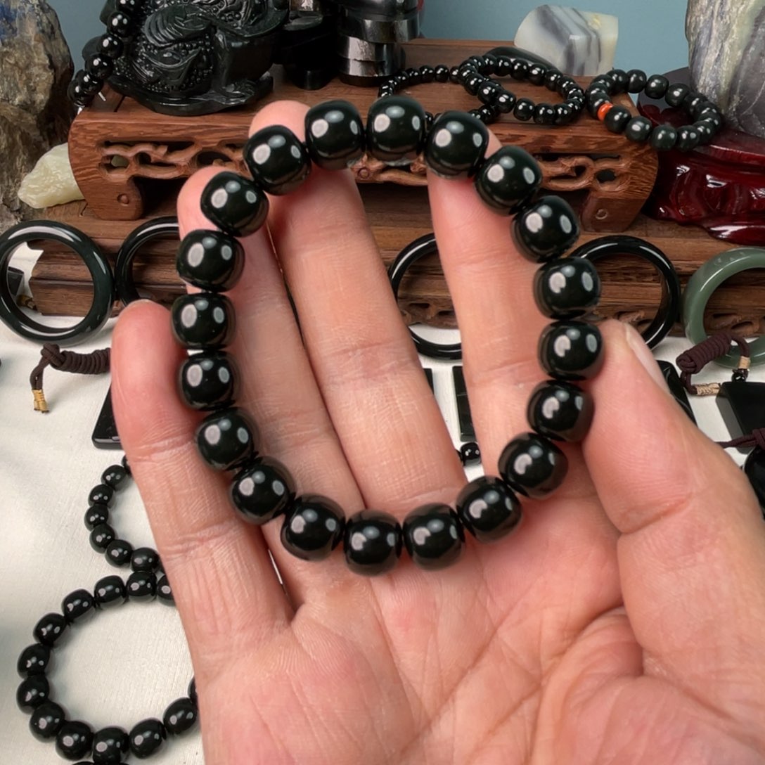 未镶嵌和田玉手串可*