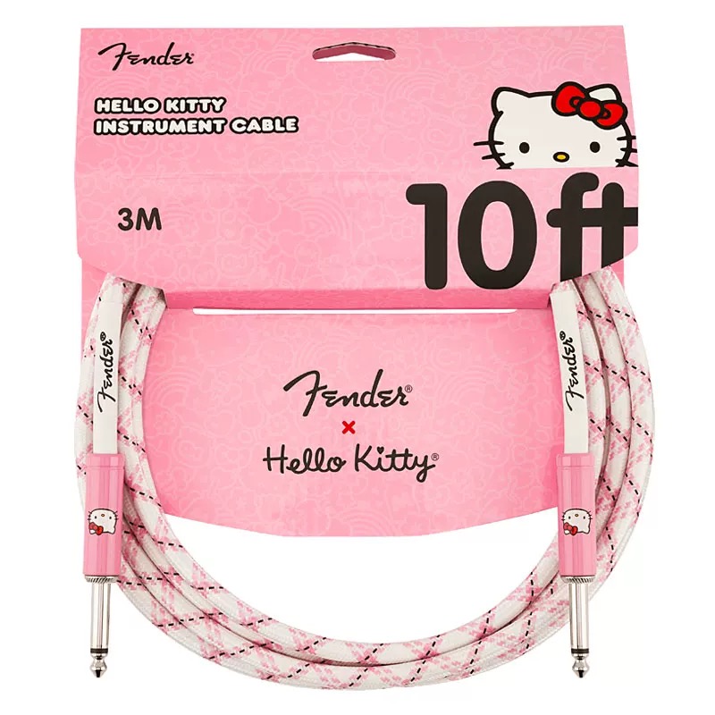 Fender芬达Hello Kitty联名限量款吉他贝斯乐器连接线3米