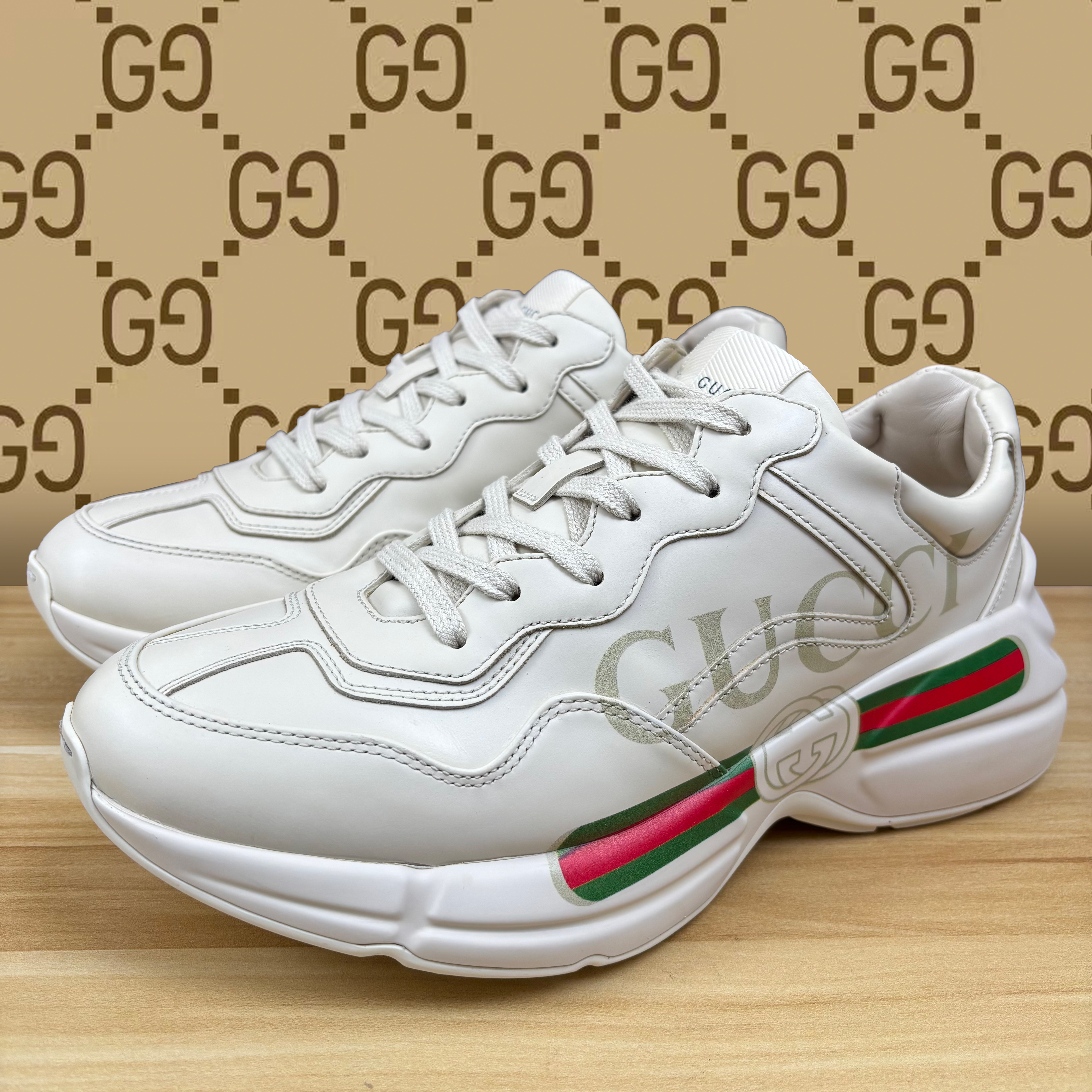 99新 GUCCI/古驰 客户寄售-Gucci 古驰Rhyton系列经典腰带老爹鞋 