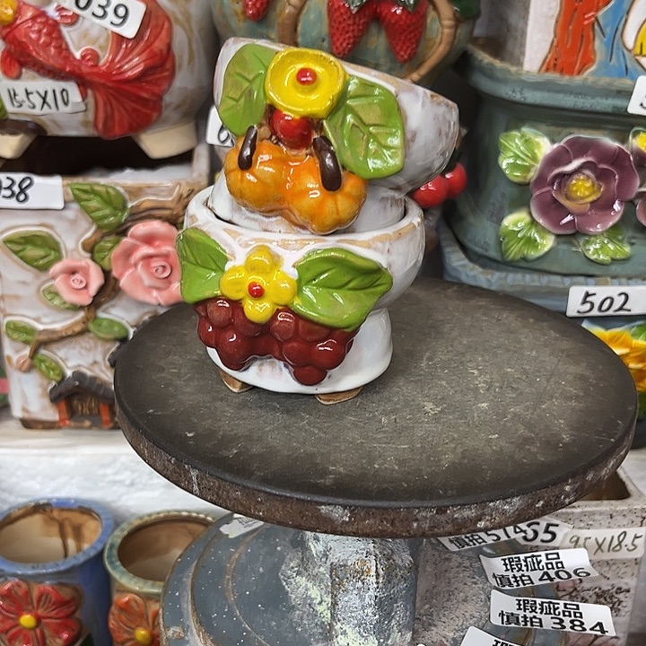 粗陶材质多肉花盆