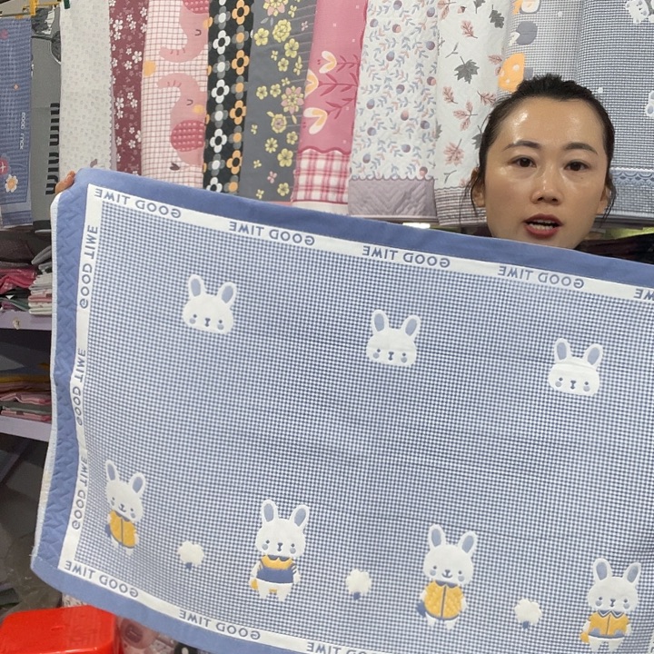 棉特价蓝色小兔子