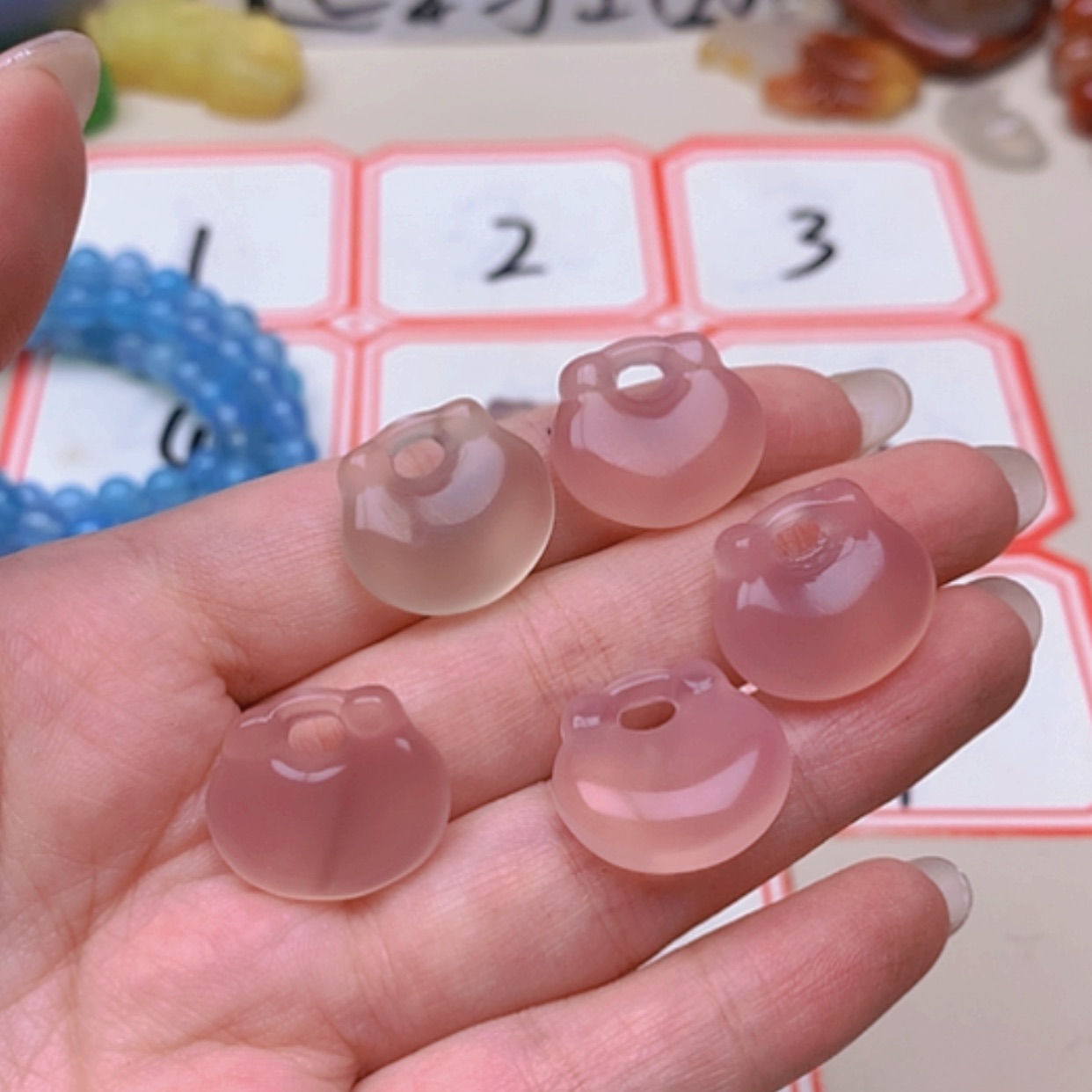 【闪购商品】未镶嵌玛瑙/玉髓珠宝半成品泽***0