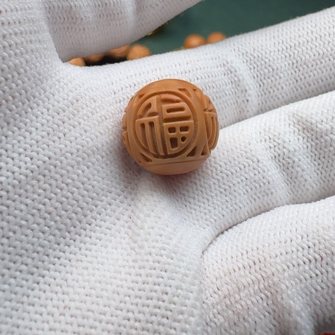 猴头核桃吊坠福珠