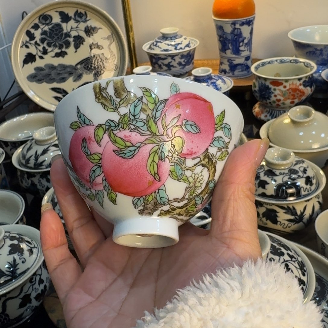 景德镇陶瓷手绘单杯