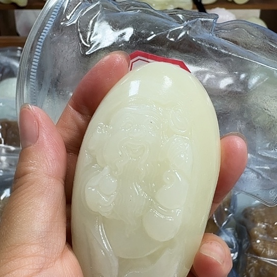 一***然砖雕石头手把件石头手把件