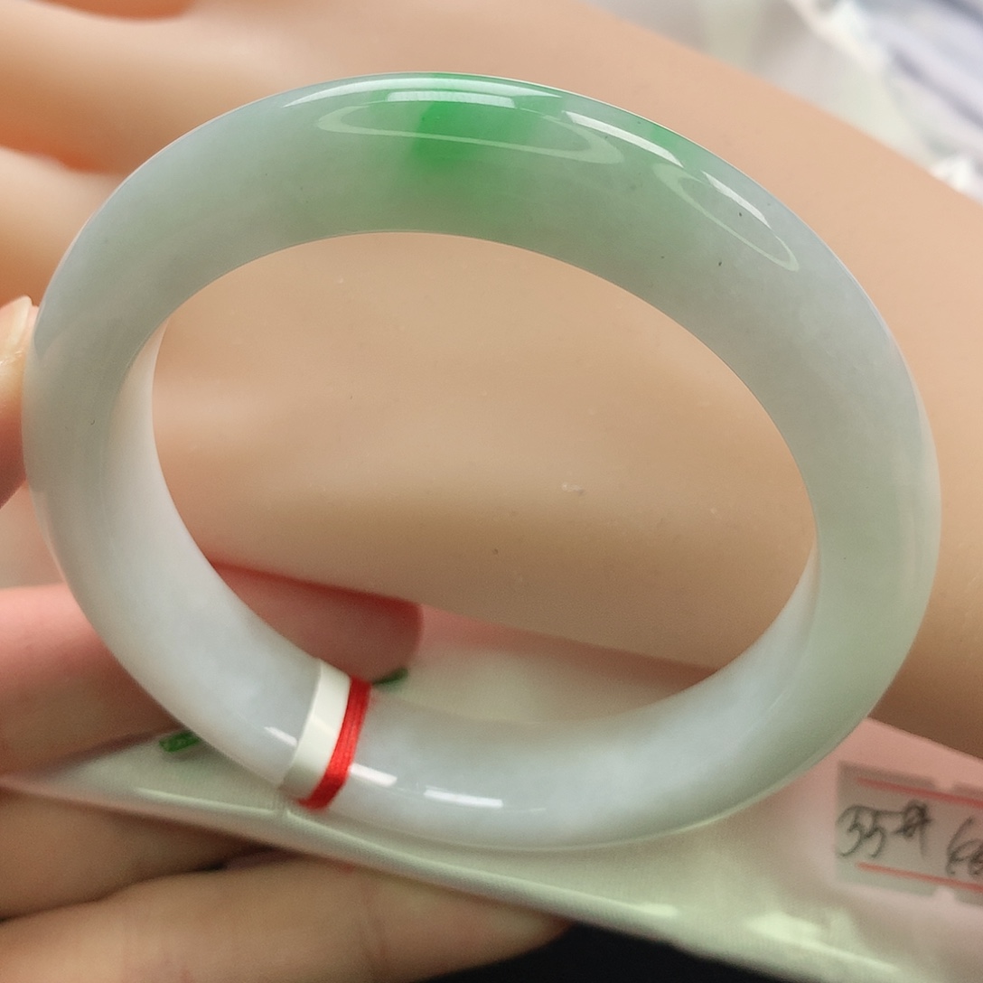 翡翠未镶嵌手镯缅甸5455