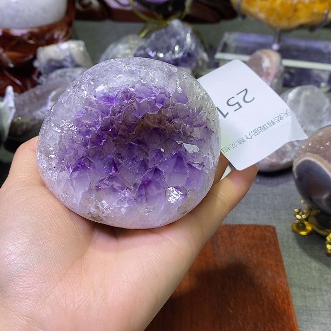 珠宝半成品紫晶未镶嵌