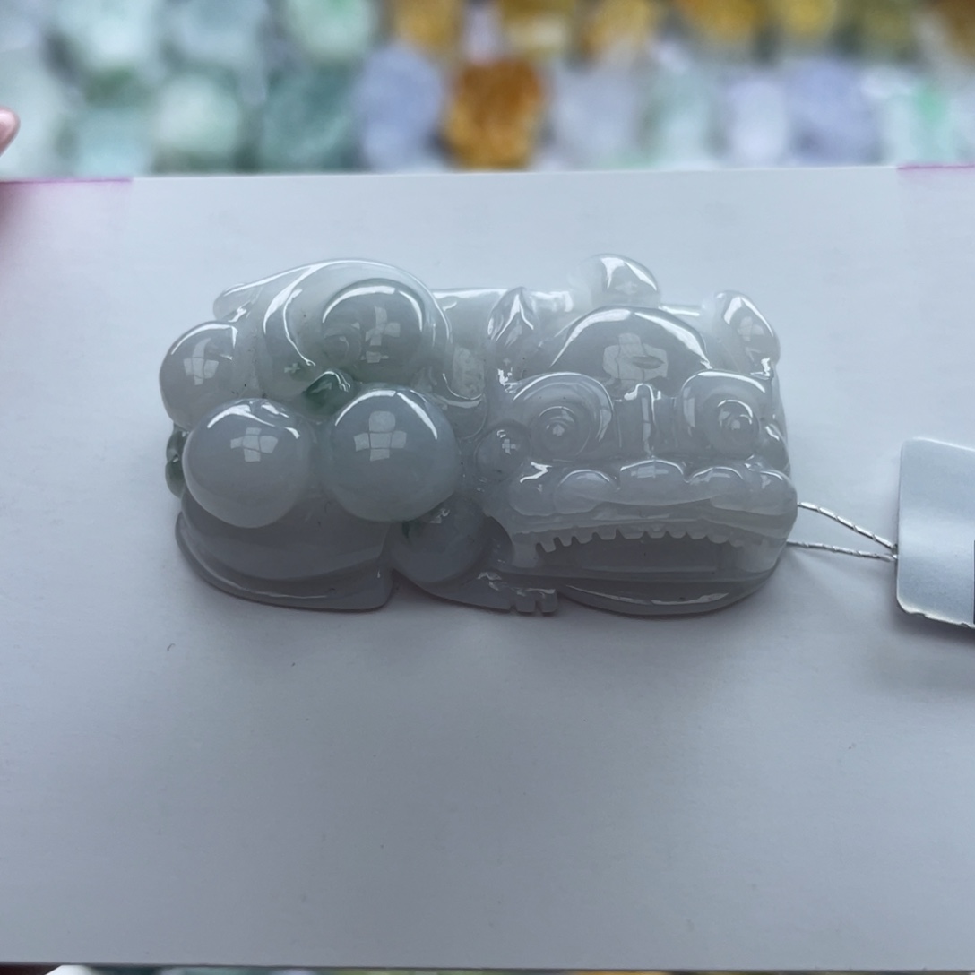 翡翠颈饰未镶嵌貔貅