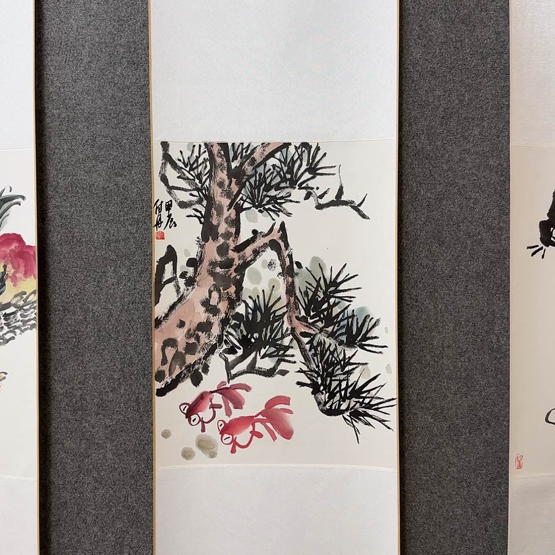 国画付丹老师手绘作品