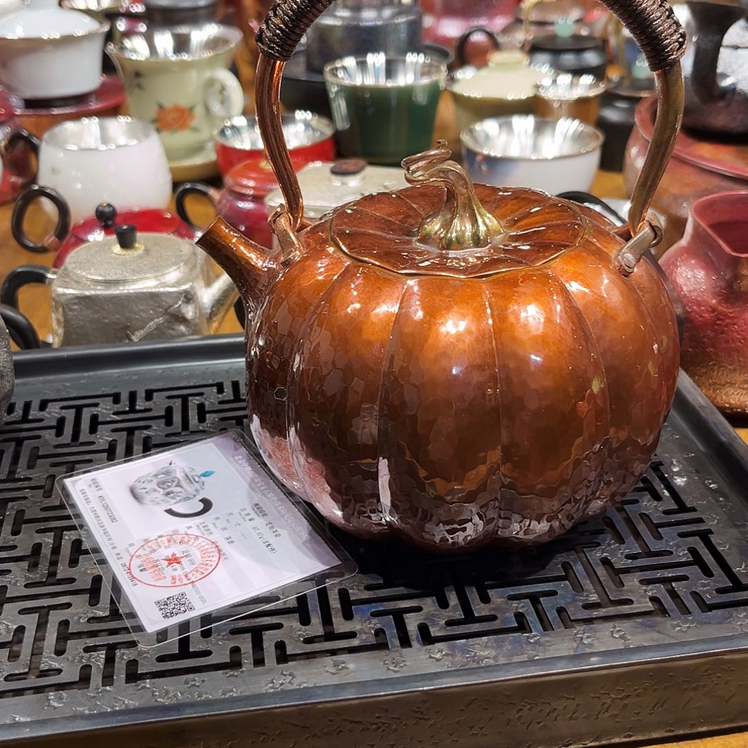 烤色南瓜壶手工锻打工艺