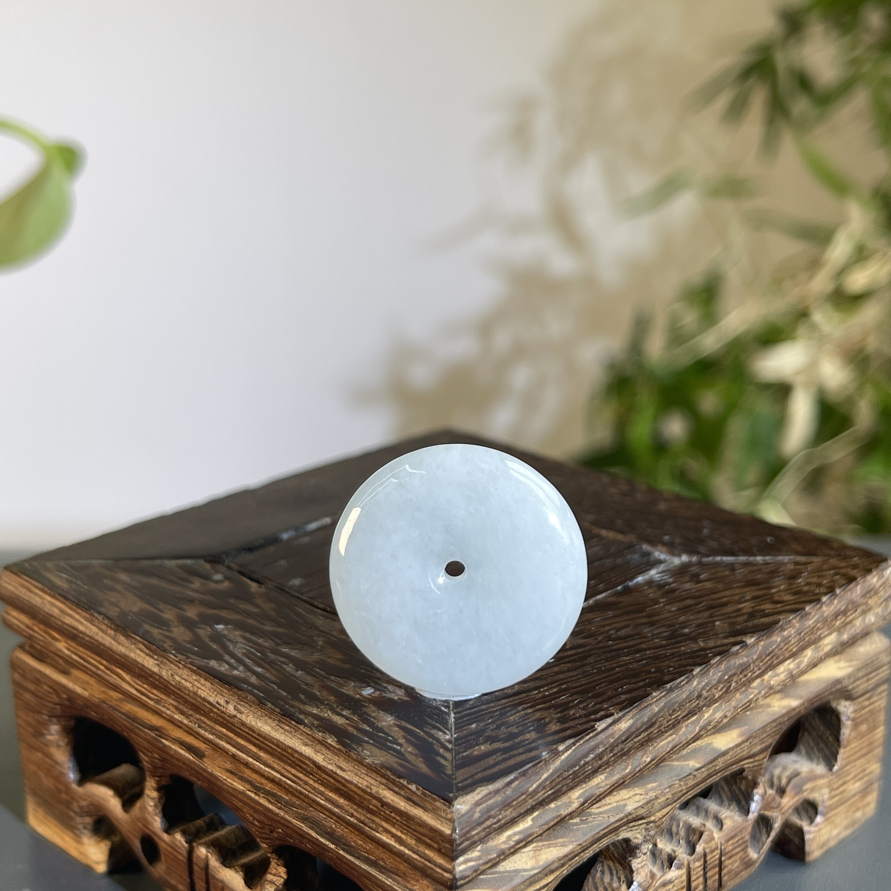 JXB14-012  天然缅甸A货翡翠 平安扣