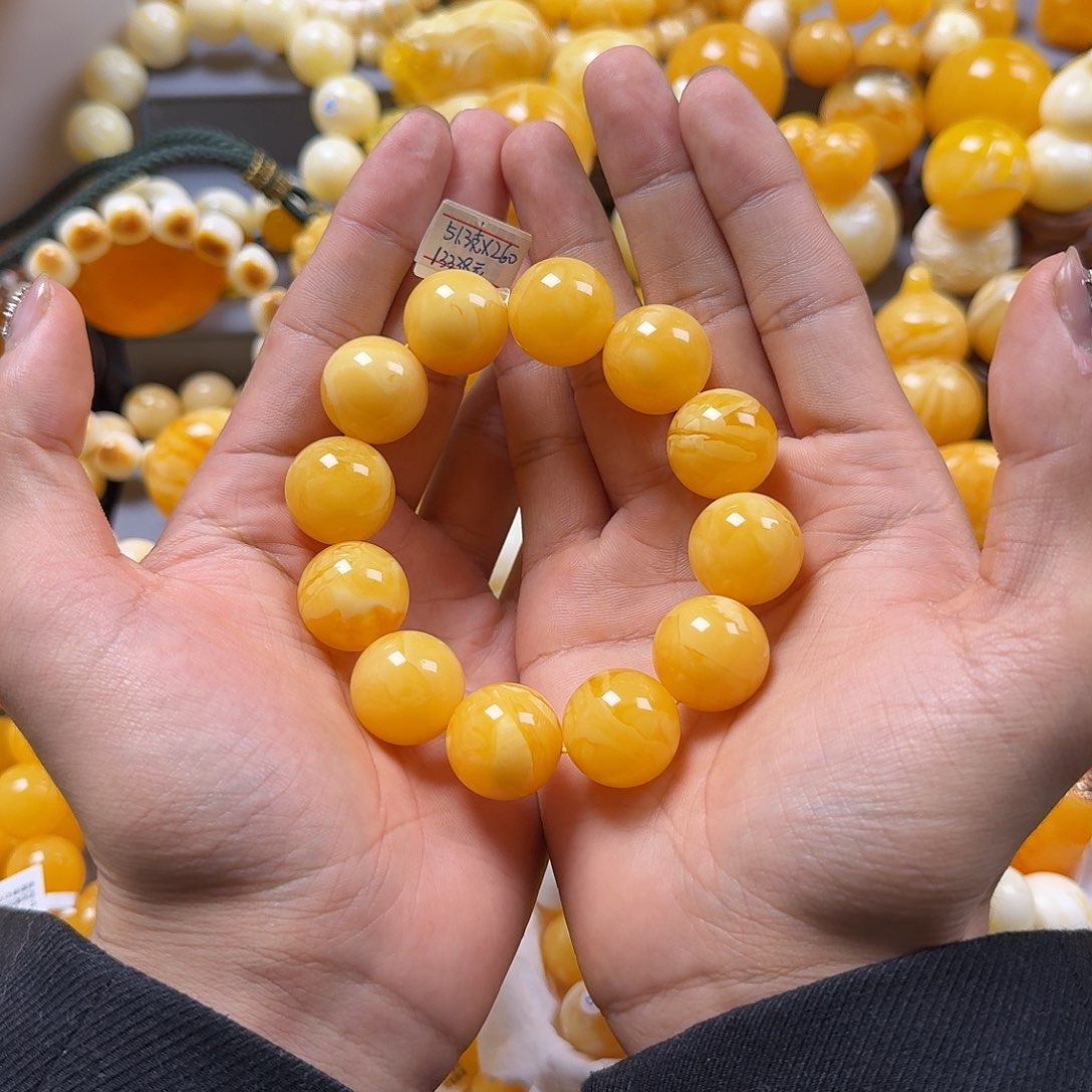 琥珀珠宝奇石未镶嵌19mm