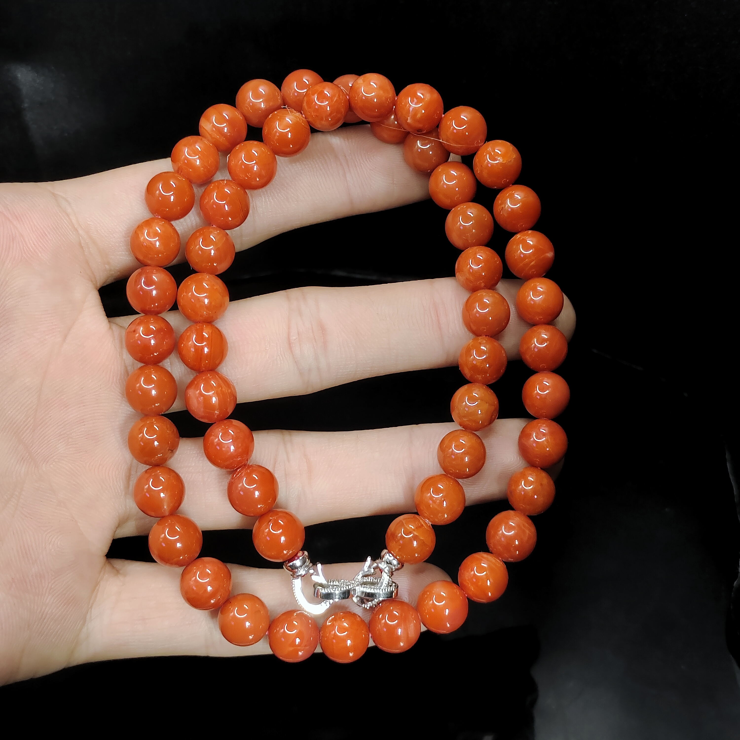 【老三珠宝】南红公主链ZF2【多样性发其一】约8mm