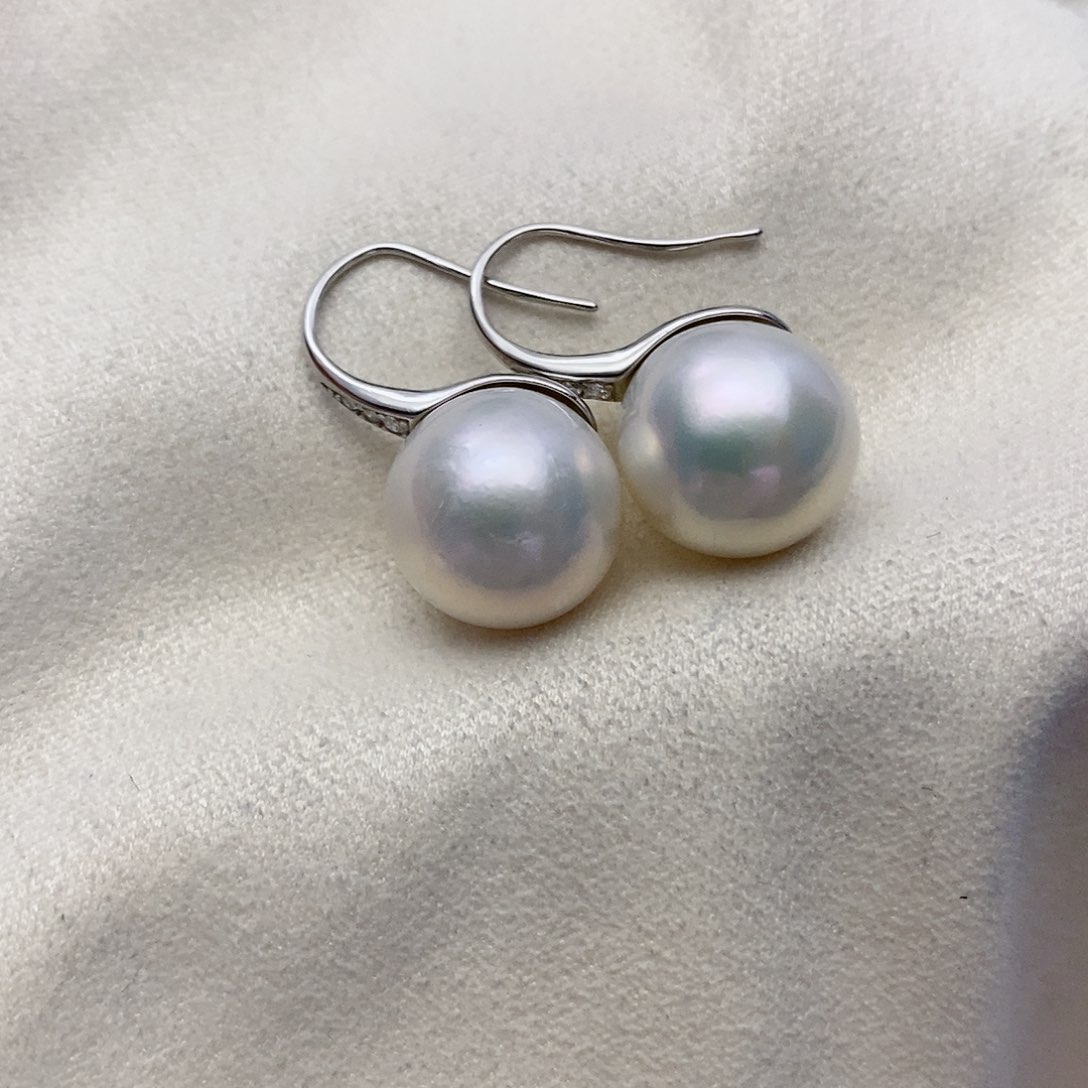 【闪购商品】淡水珍珠耳饰银S925镶嵌