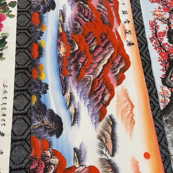 枕书斋画廊的直播间