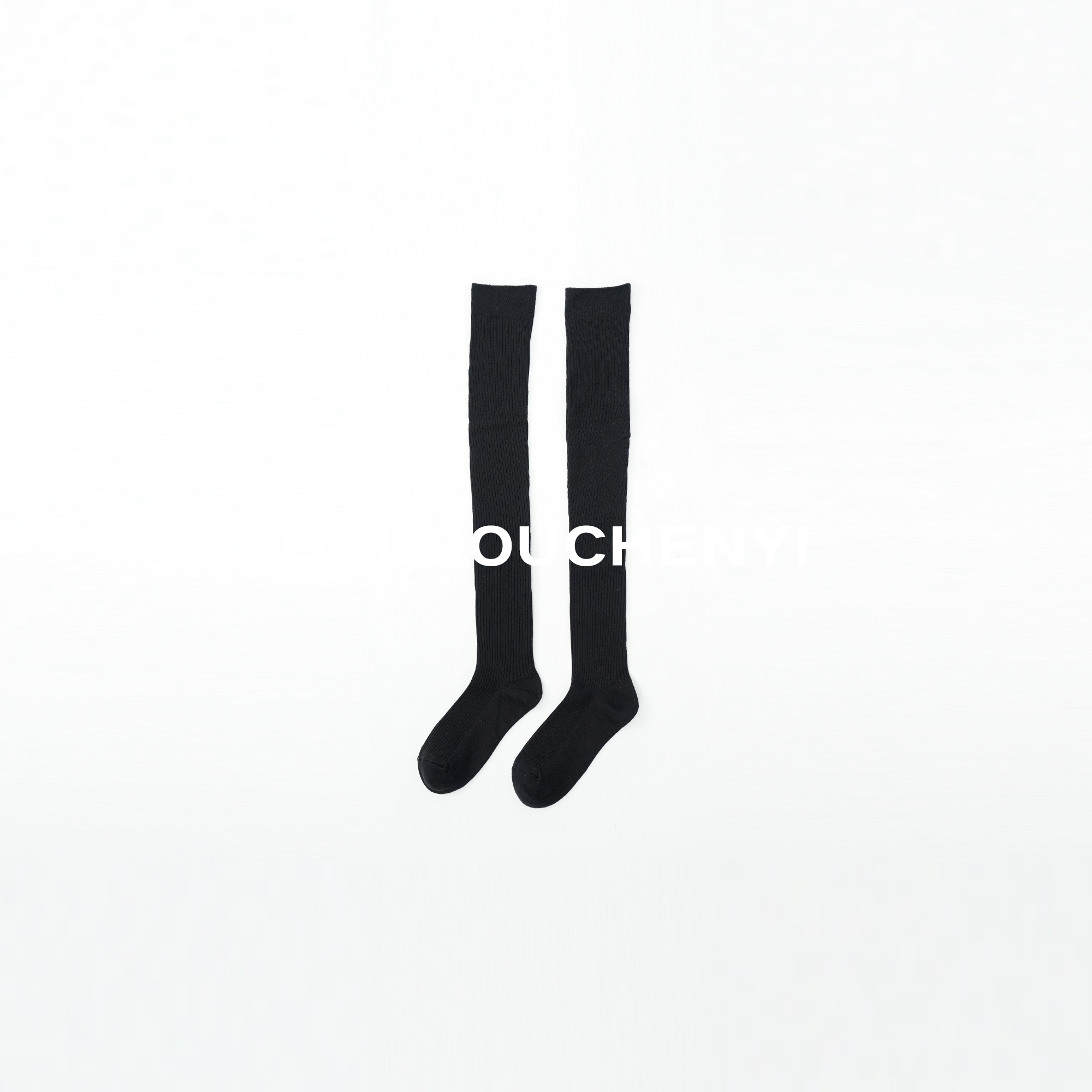 【DOUDOUCHENYI】秋冬过膝羊毛长筒袜休闲穿搭-663