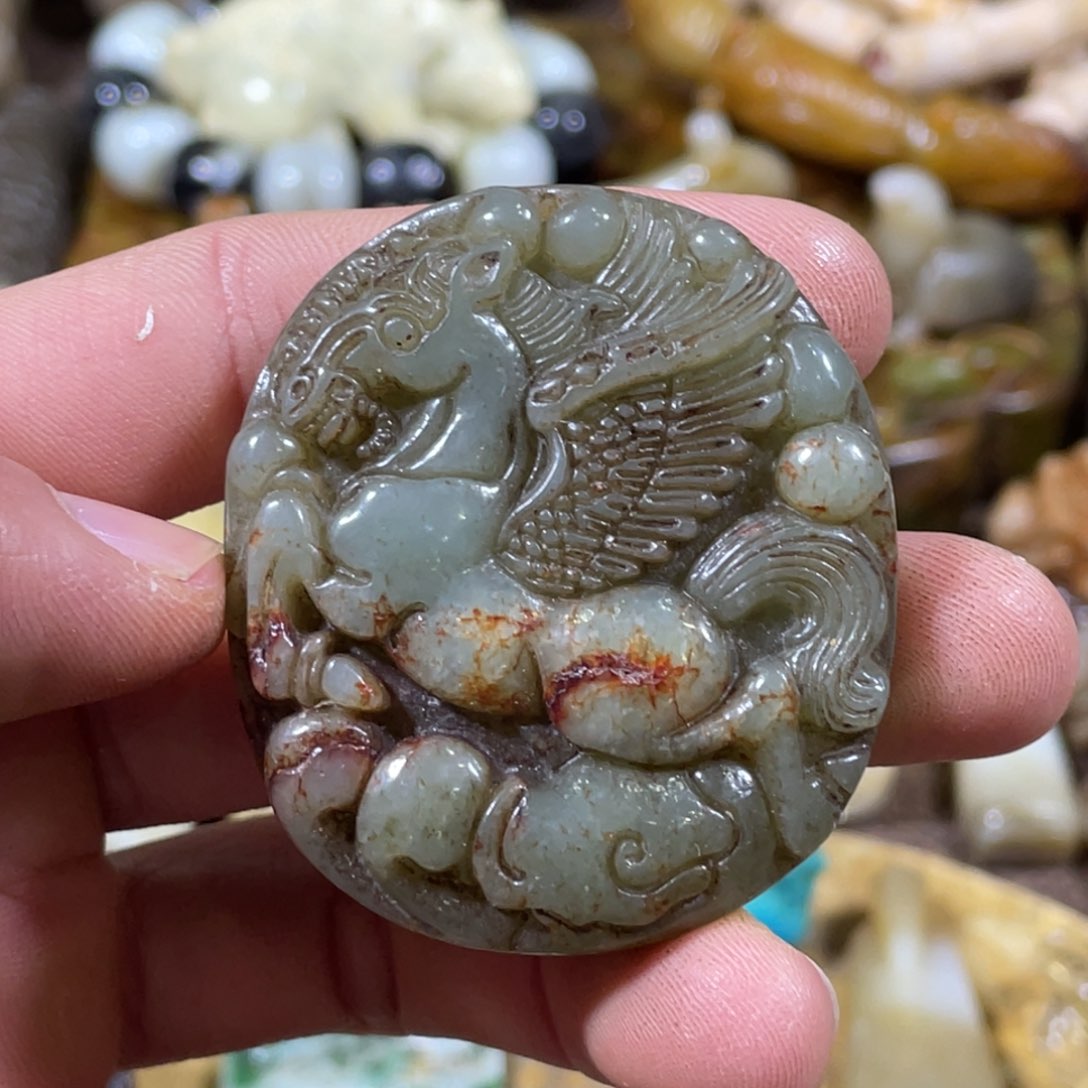 和田玉吊坠(不含链)未镶嵌