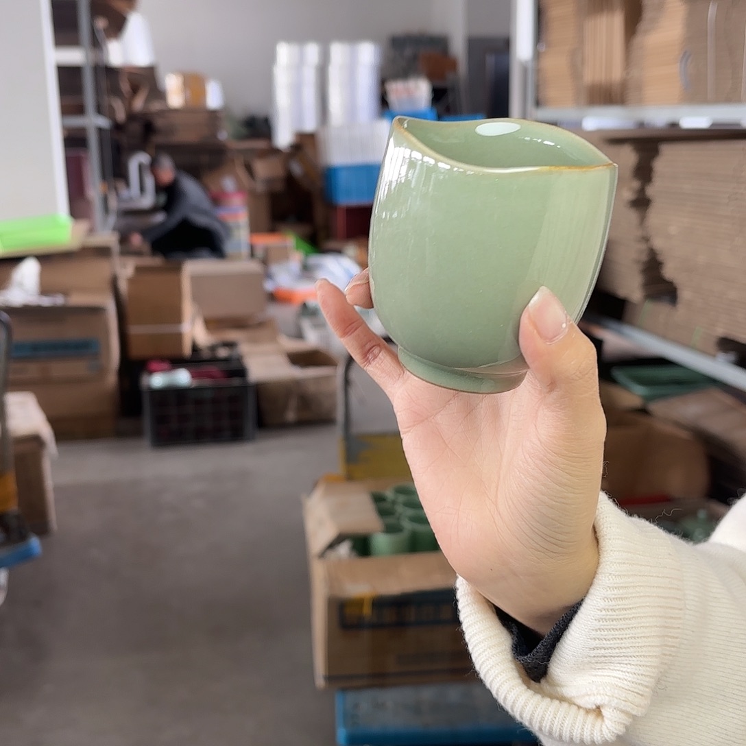 龙泉云间青瓷小米茶器