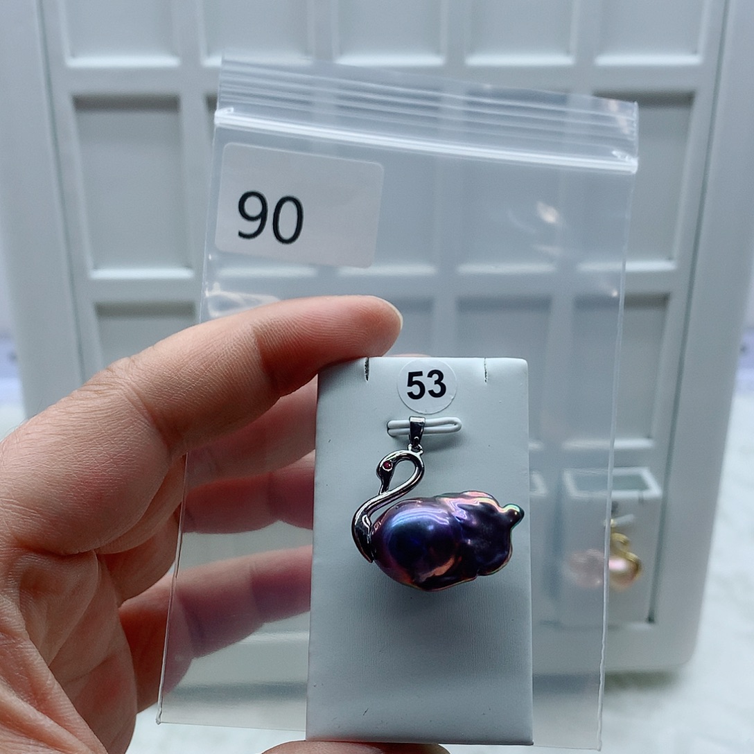 合金淡水珍珠吊坠(不含链)
