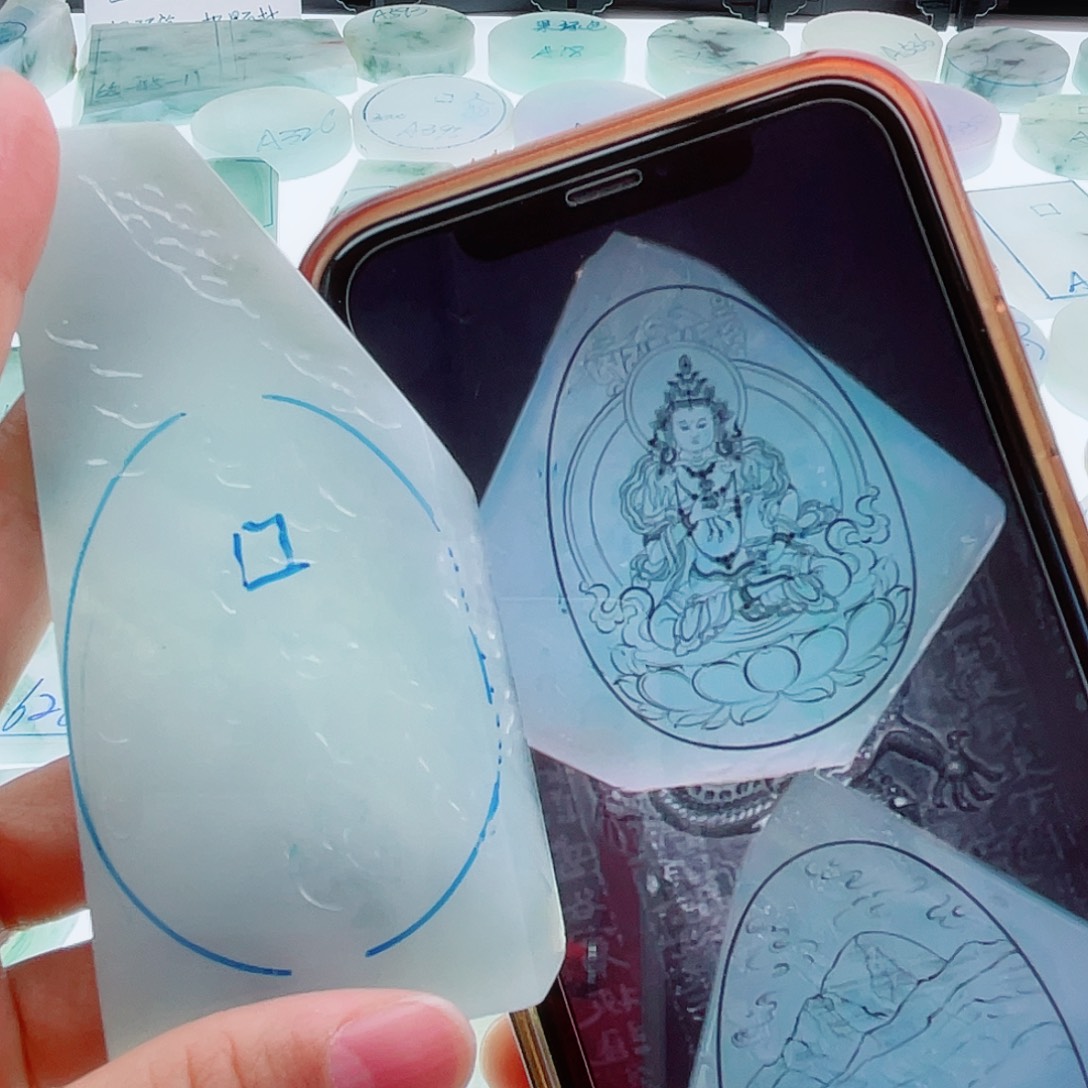 定制翡翠未镶嵌天然缅甸翡翠A货