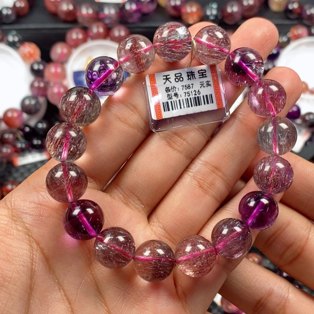 水晶手链未镶嵌不**?超七75126