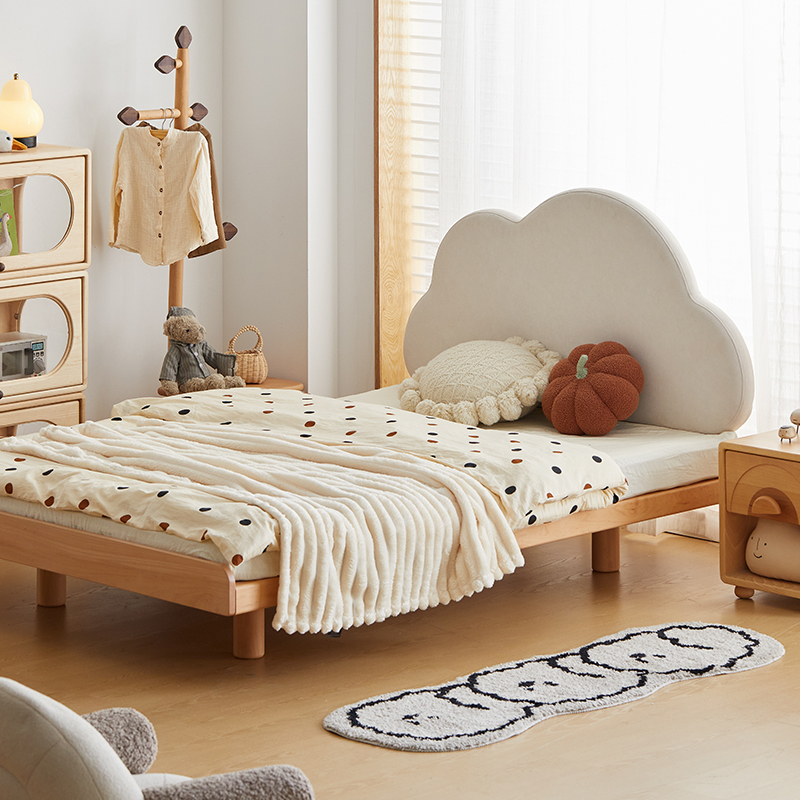 【品牌内购团】女孩齐边床软包男孩1.5青少年卧室小户型拼接床